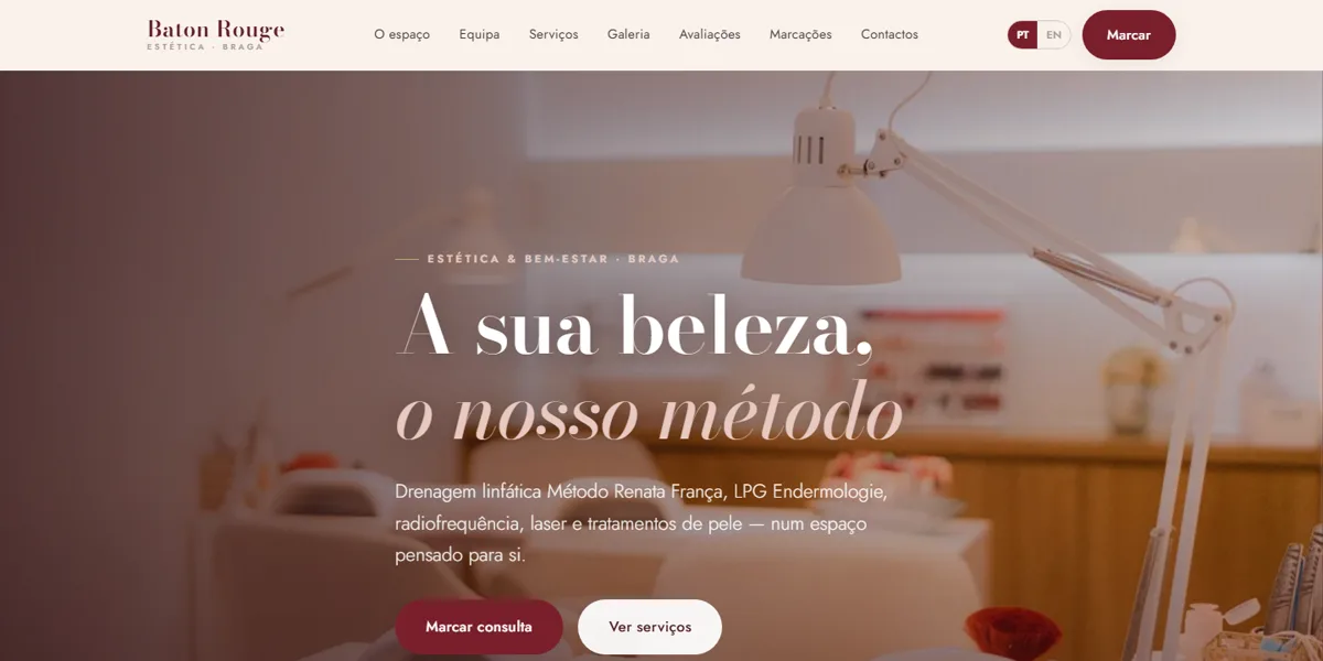 Baton Rouge beauty centre website