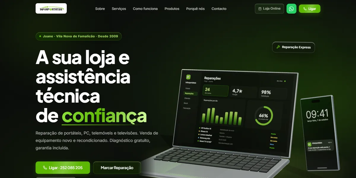 Inforportáteis website